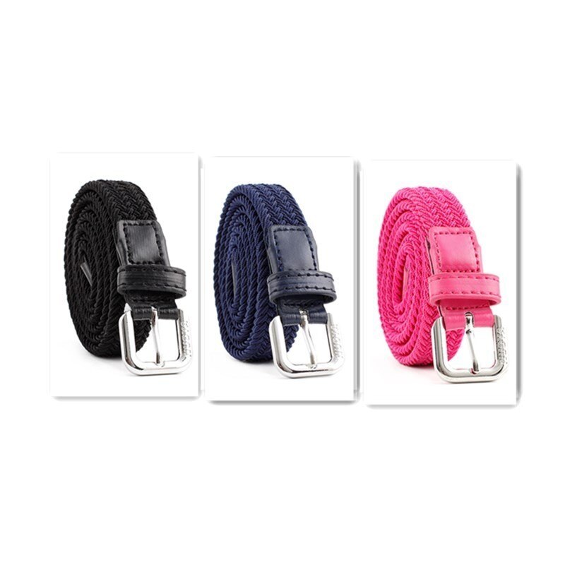 ! Set de 3 cinturones elásticos informales de 100cm para hombre, cinturones elásticos para Jeans, cinturones de punto para hombre: 2