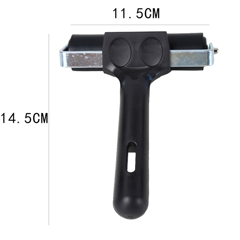 Black Rubber Roller Brush Rubber Roller DIY Craft Tools Painting Brushing Tools School Office Supplies: 14.5-11.5cm