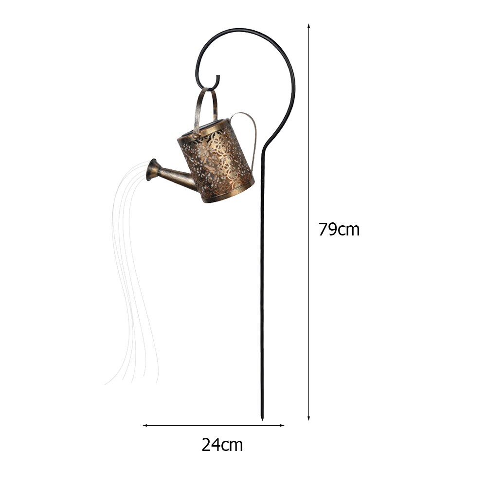 Arrosoir solaire LED avec jardinière, luminaire décoratif d&#39;extérieur, idéal pour un jardin, un sentier ou une pelouse,: 02