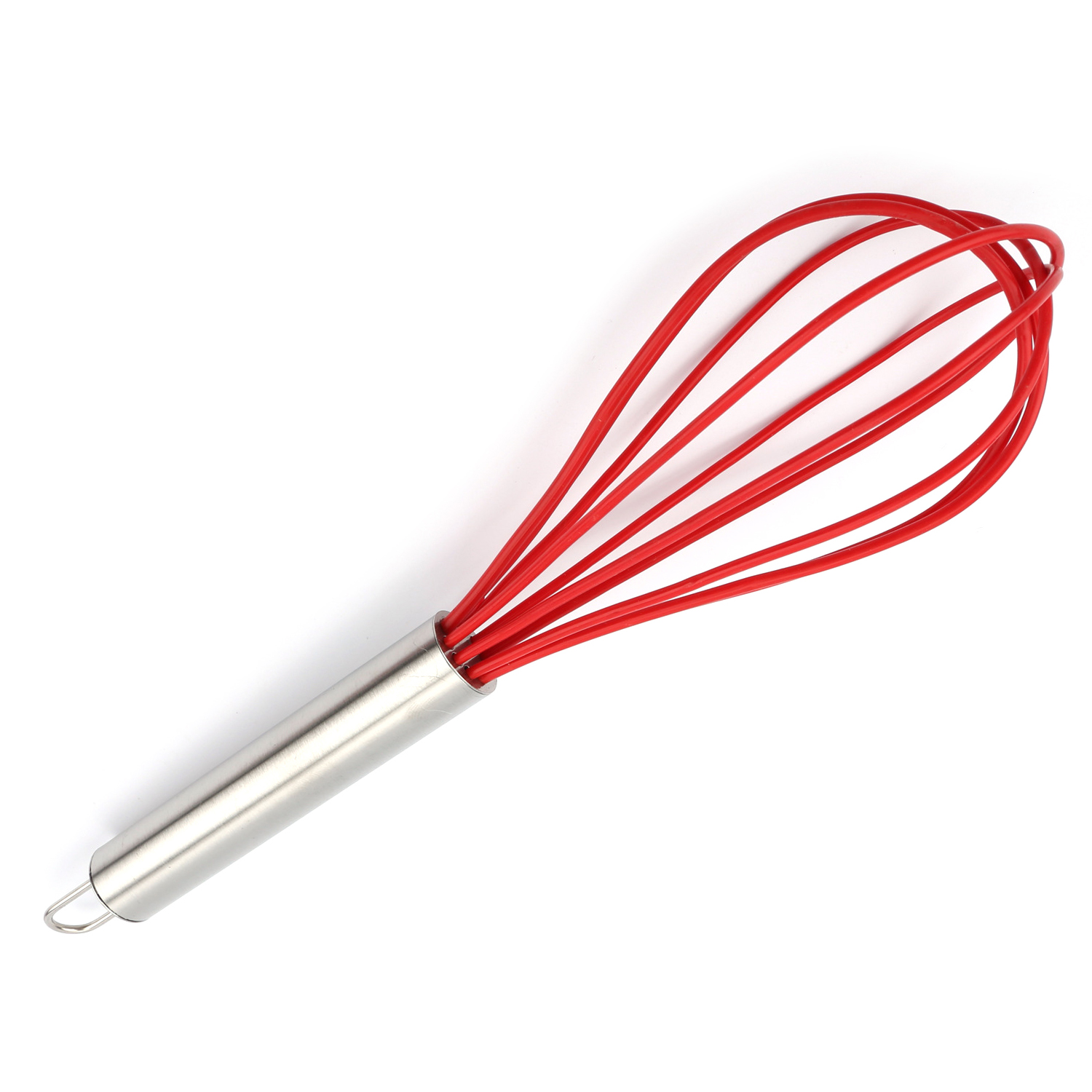 2 Colors Convenient Cooking Utensils Durable Silicone Whisk 25cm Flexible egg beater
