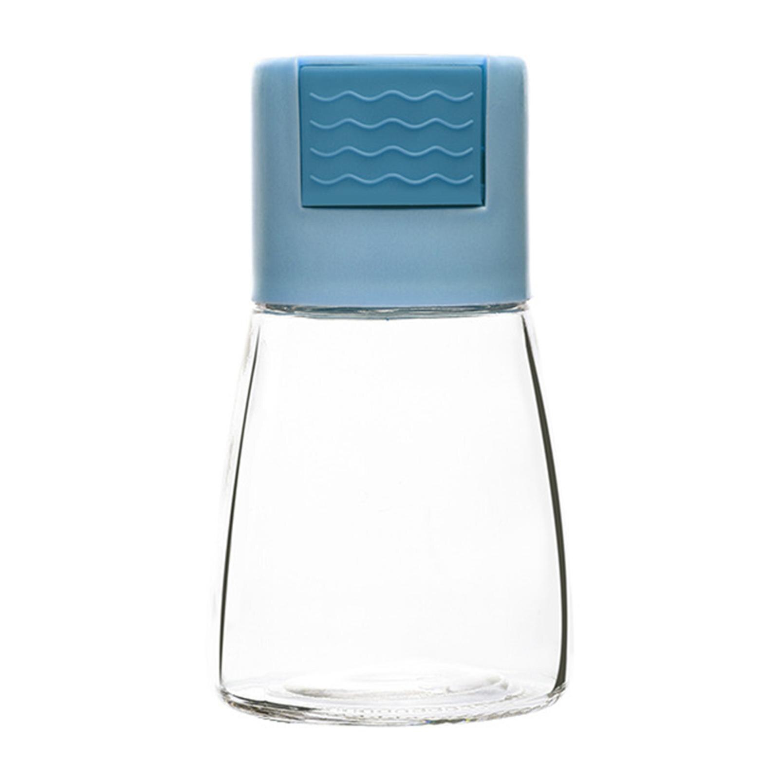 Conteneur à épices multi-usages, Type bouteille de sel quantitatif, pour la friture de la cuisine à la maison: Bleu