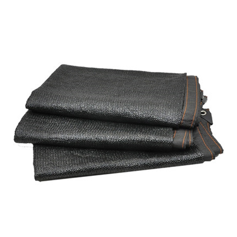 Black sun shade for guarden car sunshade greenhouse shade sail awning on garden swing balcony plant privacy screen net