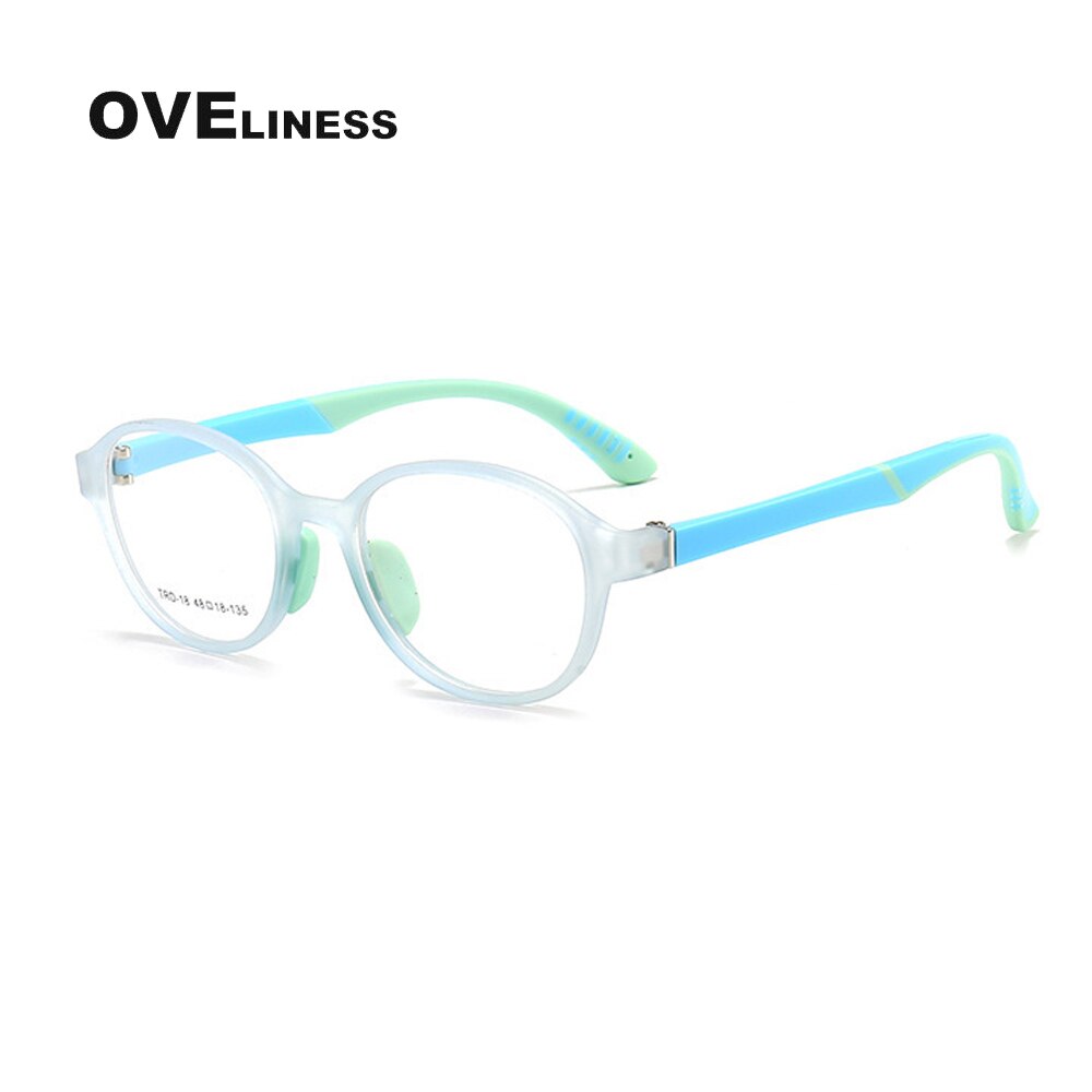 Occhiali da vista per bambini ottici montatura per ragazzo ragazza TR90 miopia occhiali da vista occhiali protettivi per bambini occhiali montature per occhiali: clear blue