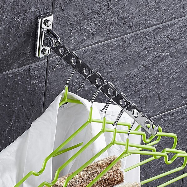 6/8/10 Holes Closet Bar Clothes Hanger Hook Multifunction Space Saving Organizer Bathroom Room Shelf Organizer Bars-30