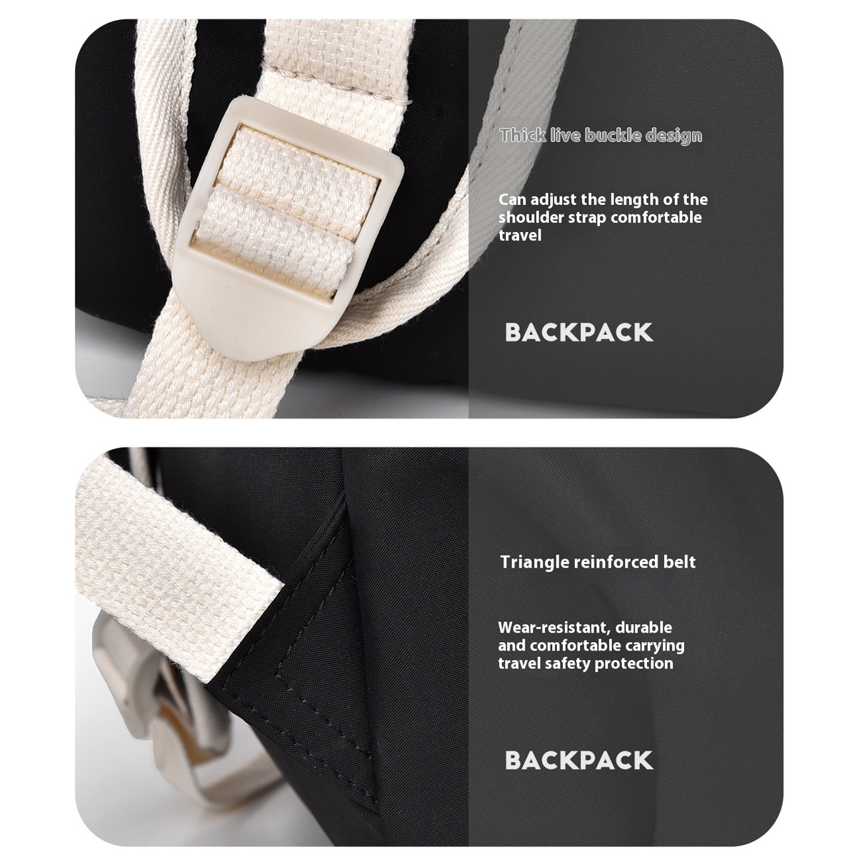 15,6-calowy męski i damski prosty, stylowy, o dużej pojemności, lekki i trwały plecak rekreacyjny.