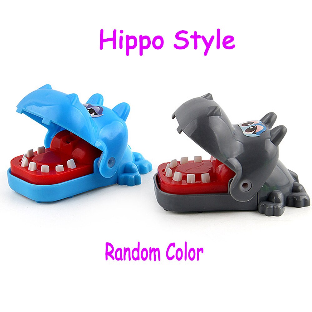 Baby Speelgoed Krokodil Grappen Mouth Tandarts Bite Finger Game Joke Grappige Krokodil Stress Relief Speelgoed Halloween Kinderen Speelgoed Antistress: Hippo Style