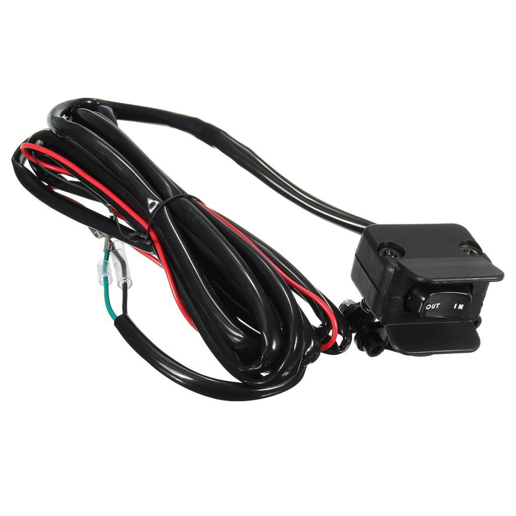 12V ATV/UTV Winch Rocker Switch Handlebar Control Line Accessories Suitable for Motorclcles