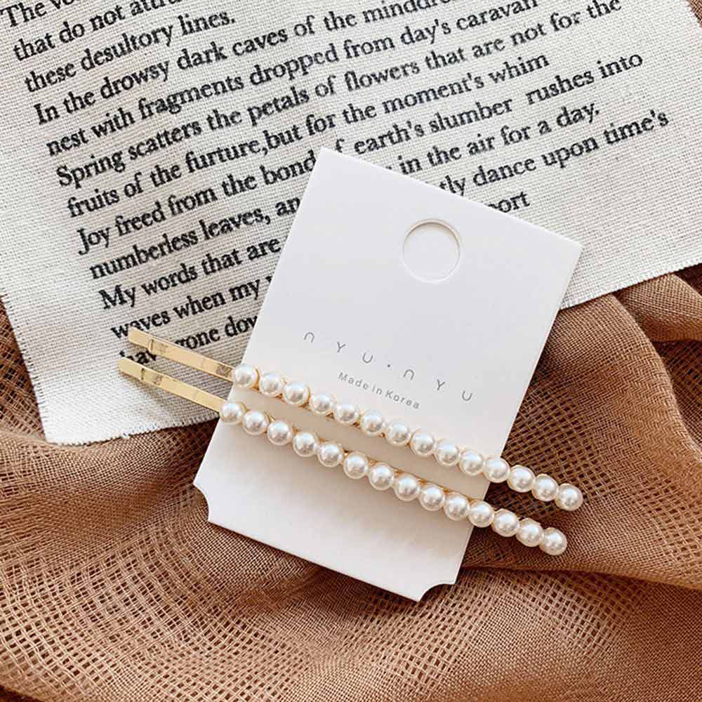 1/2PC Perle Metall Haarspangen Frauen Haar Clip Haarnadel Mädchen Haarnadeln Haarspange Hairgrip Bobby Stift Haar Zubehör neue: 11