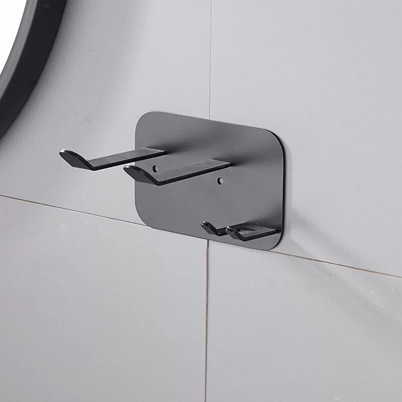 Haardroger Plank Zwart Muurbevestiging Haardroger Houder Magazijnstelling Badkamer Plank Voor Dyson Supersonic Föhn Droger Organiseren: A