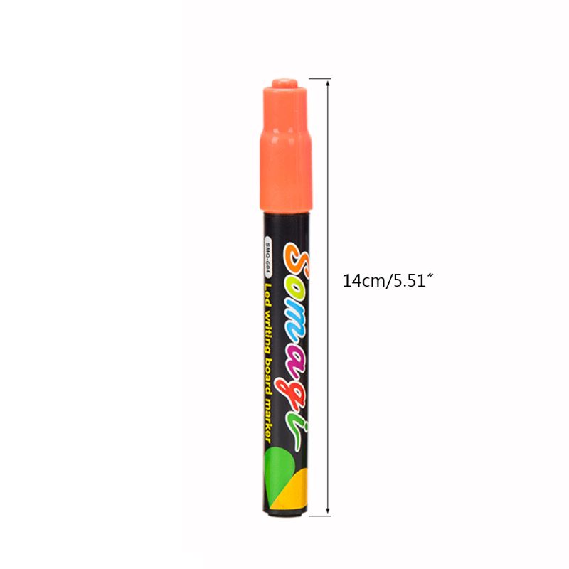 Marcador de colores con tiza líquida fluorescente, 8 marcadores de neón para pizarra LED, pizarra de vidrio, pintura de Graffiti, Su Oficina