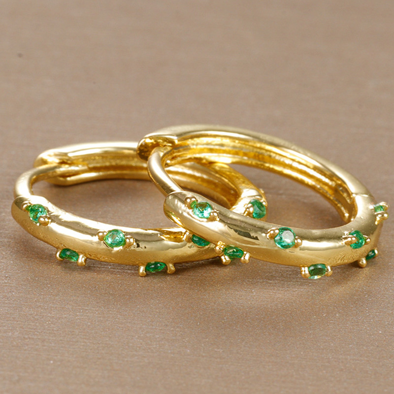 Boucles d'oreilles rondes en acier inoxydable pour femmes, couleur or, cristal, Imitation perle, métal, bijoux de fête au quotidien: Plaqué de cuivre antique