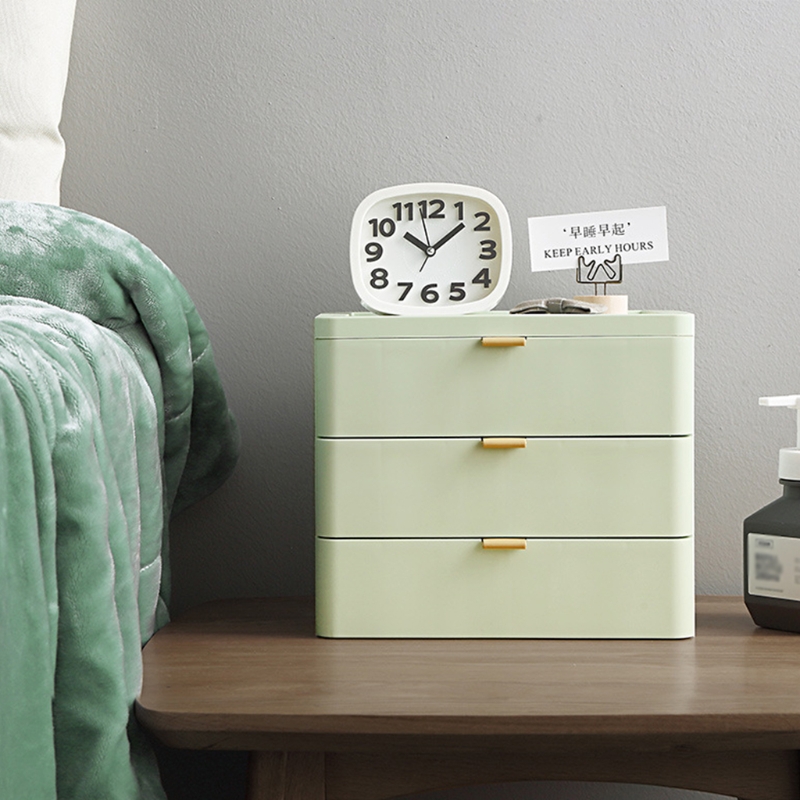 2/3/4 Layers Desktop Drawer Storage Box Mini Cosmetic Makeup Organizing Container Plastic Jewelry Organizer