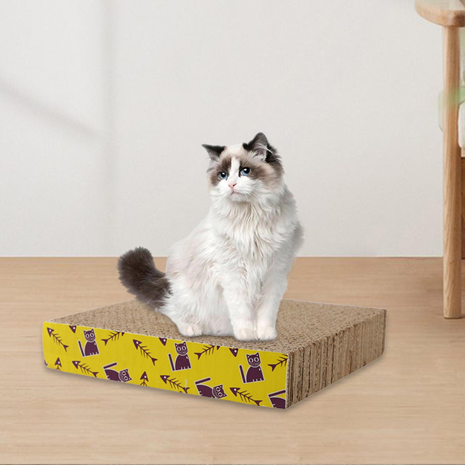 Cat Scratching Board Bed Cat Scratchers Cardboard Cat Scratch Pad Nest for Sleeping Playing Grinding Small Medium Large Cats: Blue