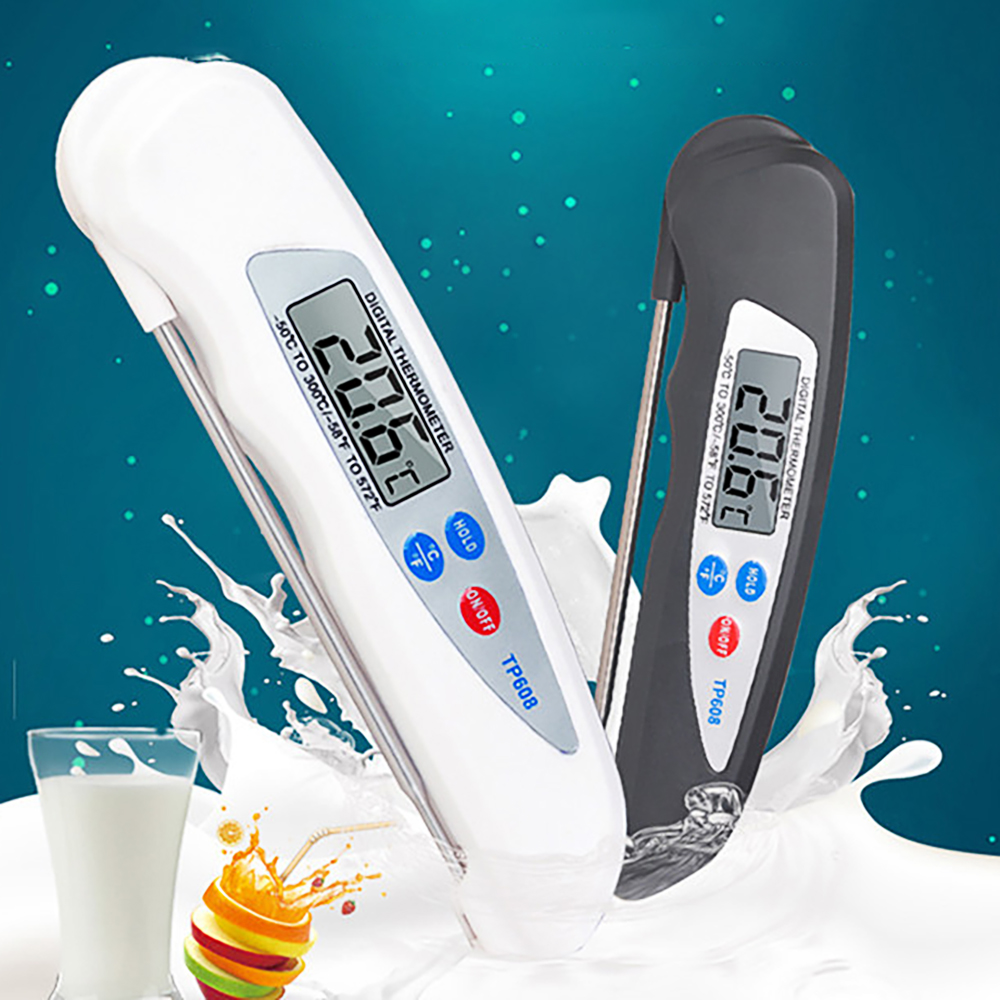 Digitale Sonde Thermometer Faltbare Lebensmittel BBQ Fleisch Ofen Klapp Küche Thermometer Kochen Wasser Öl Werkzeuge