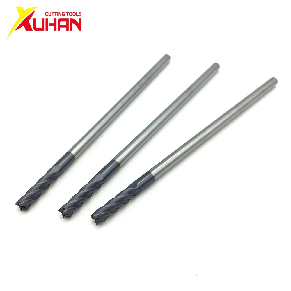 4 fluit Φ4. 0 * 4D * 100L HRC50 CNC machine tool vhm endmill Wolfraam Stalen Frees End Mill cuttering tool endmill