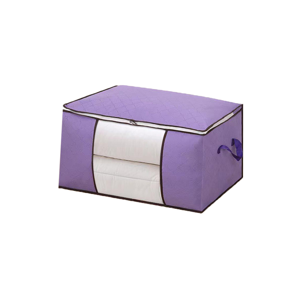 Clothes Storage, Foldable Thick Fabric Blanket Storage Bags, Storage Containers for Organizing Bedroom, Closet, Comforter: Dark Khaki
