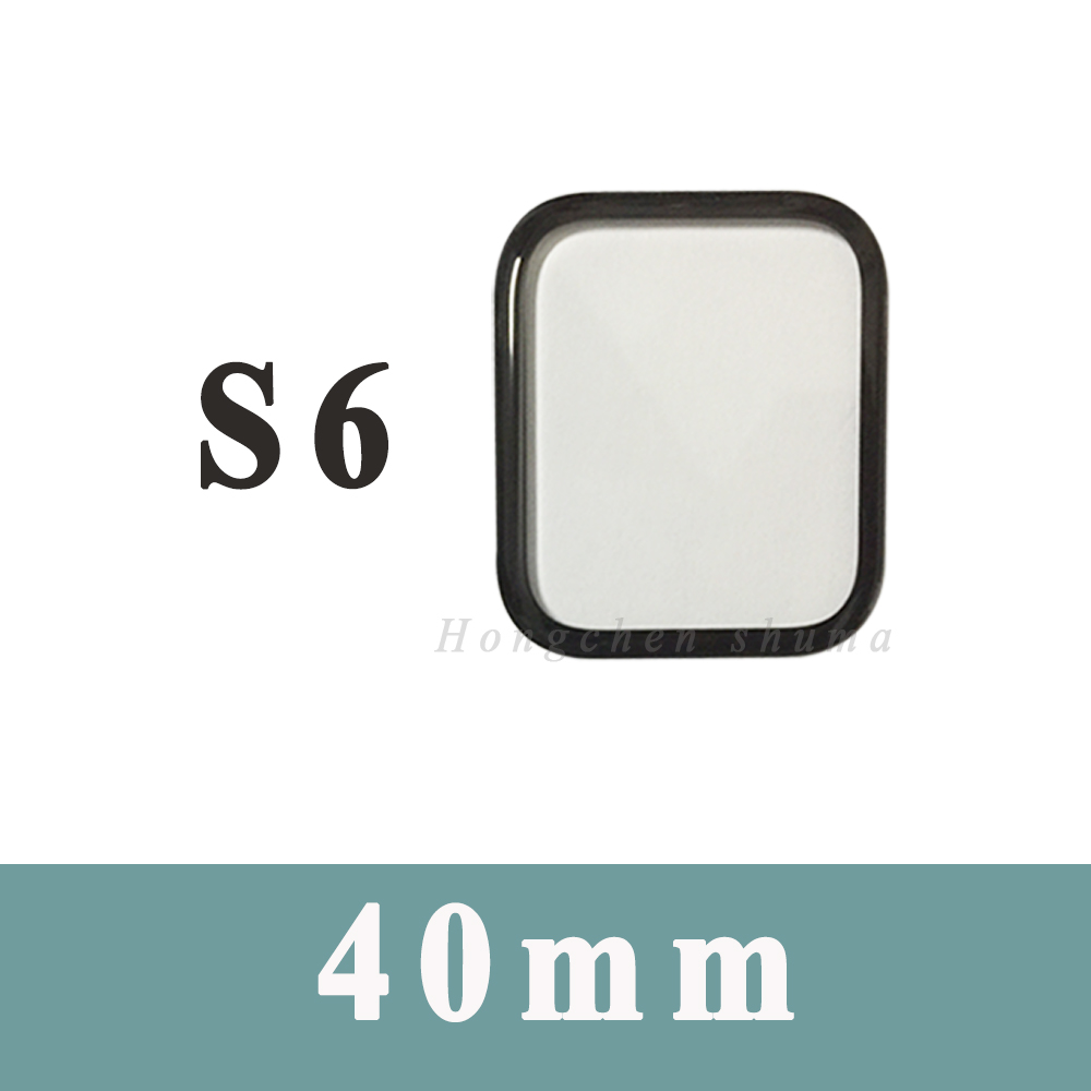 Pantalla de cristal exterior para Apple Watch SERIES 1 4 5 6 SE 44MM 40MM 7 8 41mm 45mm Panel de lente de gafas externo reparación de repuesto OCA: Marfíl