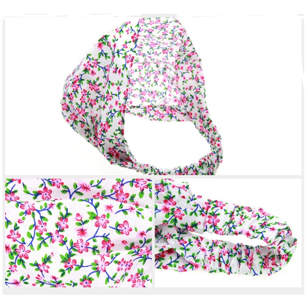 Baby Girl Bandana Hats Kid Newborn Flower Headband Hair Wear Accessories Headscarf Headwears 5 Colors for Kids Girls 1-3 Years