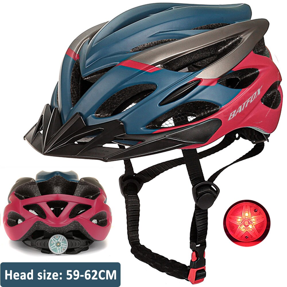 Orange cycling helmet MTB Large brim mountain bike ultralight bicycle helmet Men Women Casco Ciclismo Bicicleta MTB helmets: 8277-blue