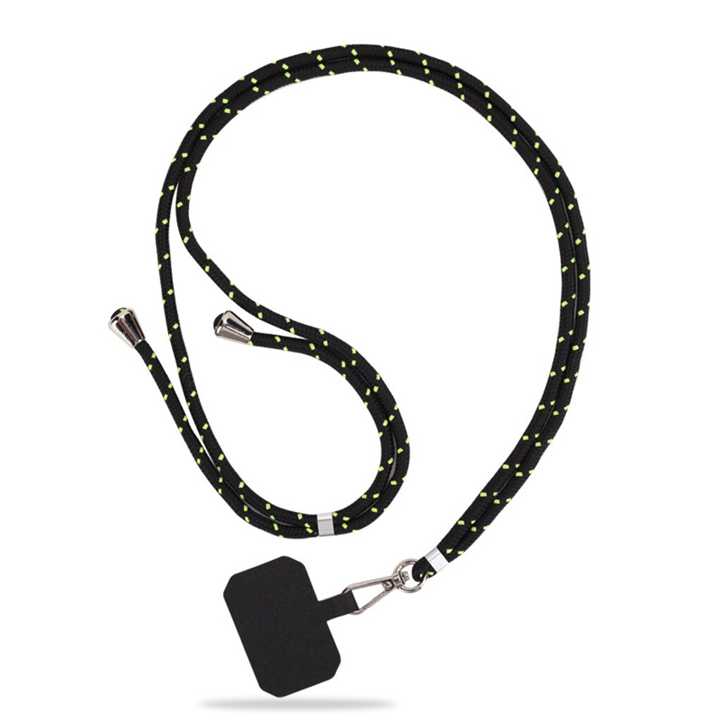 Universele Crossbody Patch Telefoon Lanyards Mobiele Telefoon Strap Lanyard Nylon Zachte Touw Mobiele Telefoon Opknoping Cord Holder: 1