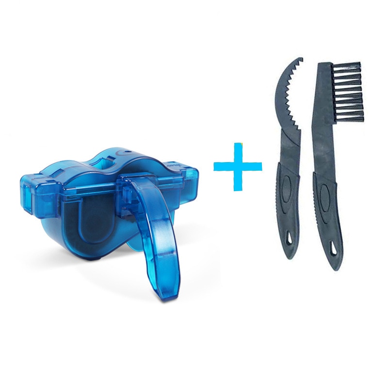 Limpiador portátil de cadena de bicicleta, herramienta de lavado, Kit de limpieza para ciclismo de montaña, accesorios para bicicleta