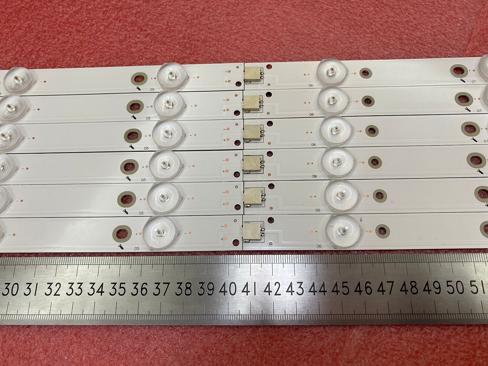 Kit 12 Pcs Led Backlight Strip Voor 50put640 0/60 50PUH6400 50PUF6061 500TT67 V2 500TT68 V2 CL-2K15-D2P5-500-D612-V1 R L