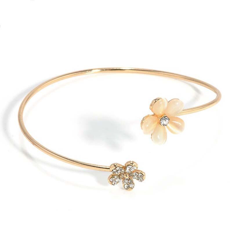 Frauen Draht Legierung Öffnen Armbinde & Armreif Runde Manschette Armbänder Verknüpfung Kette Armbinde Armreif Schmuck: 5