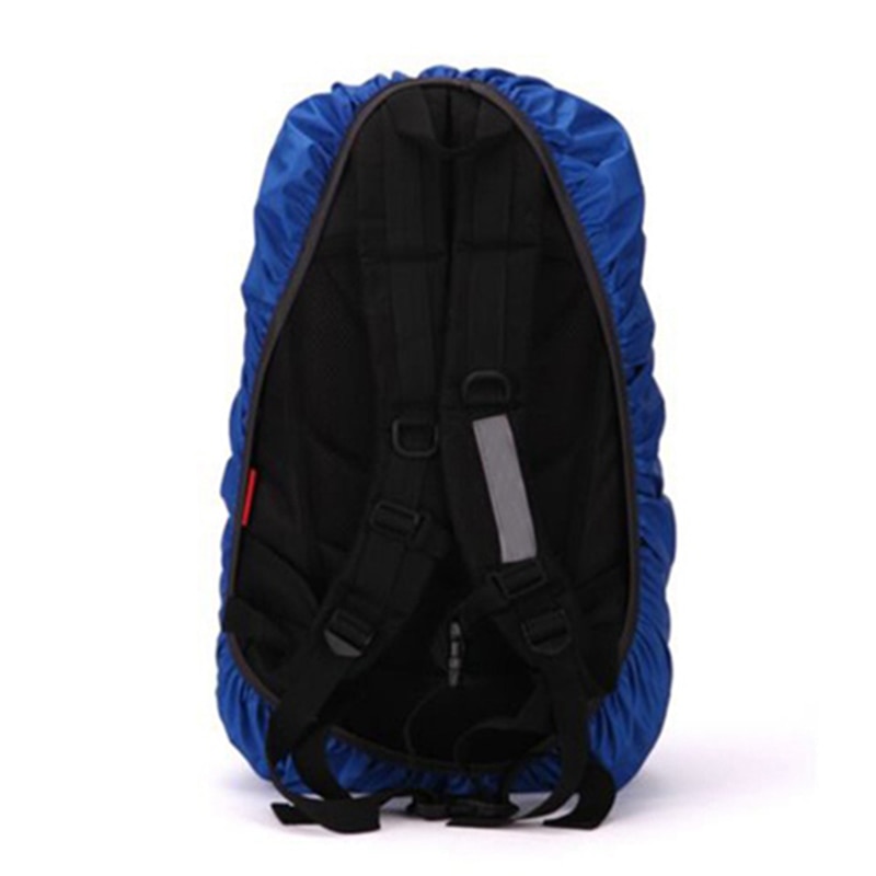 2 Pcs Waterproof Travel Hiking Accessory Backpack Camping Dust Rain Cover 35L,Blue with Rose Red