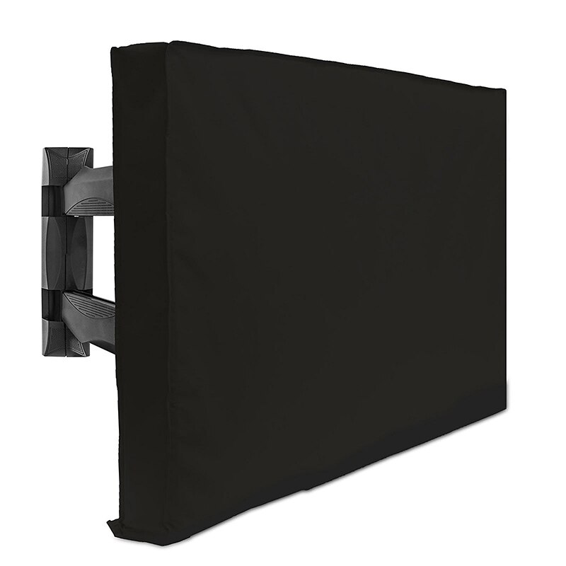 Cubierta a prueba de intemperie para TV, resistente al agua y polvo, protector ideal en exterior, jardín, patio, 32 ", 36", 40 ", 46", 50 ", 55", 60 "y 65": Black / FOR 22-24inch TV