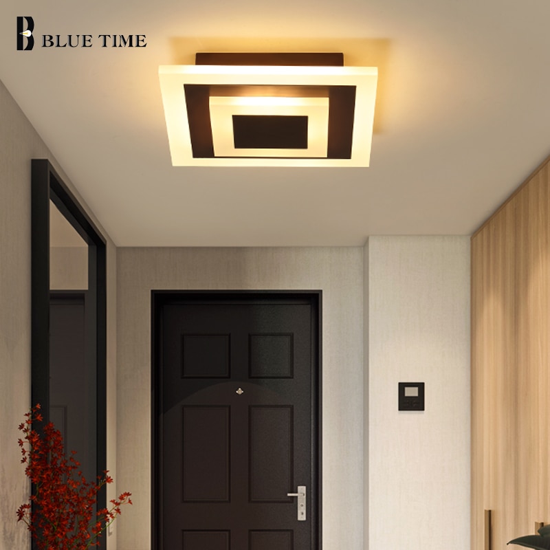 Firkantet moderne lysekrone ledet 10w loftmonteret lysekrone belysning til stue stjerne lampe korridor lys soveværelse køkken