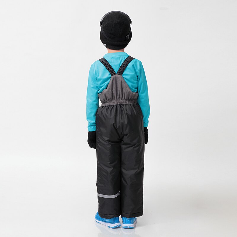 Drenge vinter overall polyester solid drenge lige lynlås gylp vævet børn skybukser topolino overall