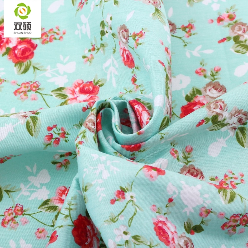 Shuanshuo Patchwork Cotton Fabric Fat Quaters Tilda Cloth Quilting Patchwork Fabrics For Sewing Doll Cloth 4pcs/lots 40*50CM