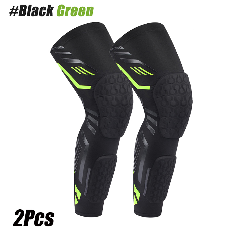1/2PCS Knee Calf Padded Compression Leg Sleeve Thigh Sports Protective Gear Shin Brace Support for Football Volleyball Soccer