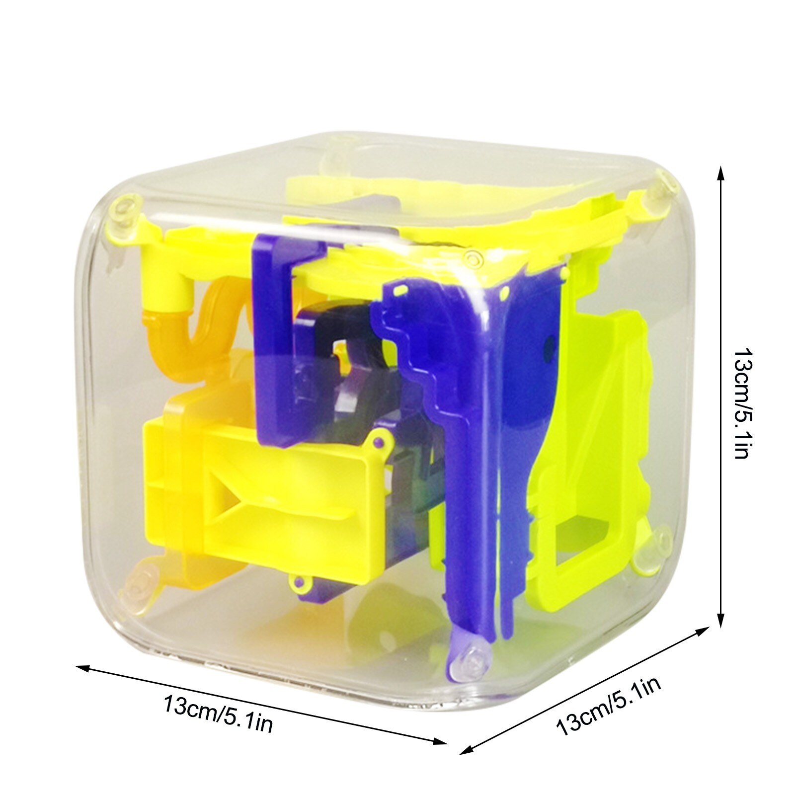 3d Zwaartekracht Geheugen Sequentiële Doolhof Bal Puzzel Speelgoed Voor Kinderen Volwassenen Transparante Zeszijdige Puzzel Balans Brain Teaser Leren speelgoed