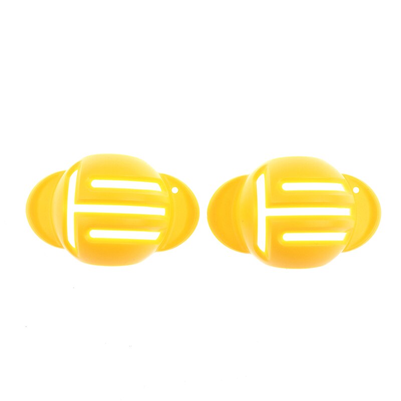 2 stk plast unisex lotusflower golf skribent ball linje markør utendørs sport penn klipp merke tilbehør: Gul