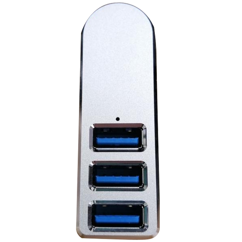 Premium 3-Port Aluminum Mini USB 3.0 Hub ,90°/180° Degree Rotatable,for PC, Laptop, Notebook PC, XPS and More