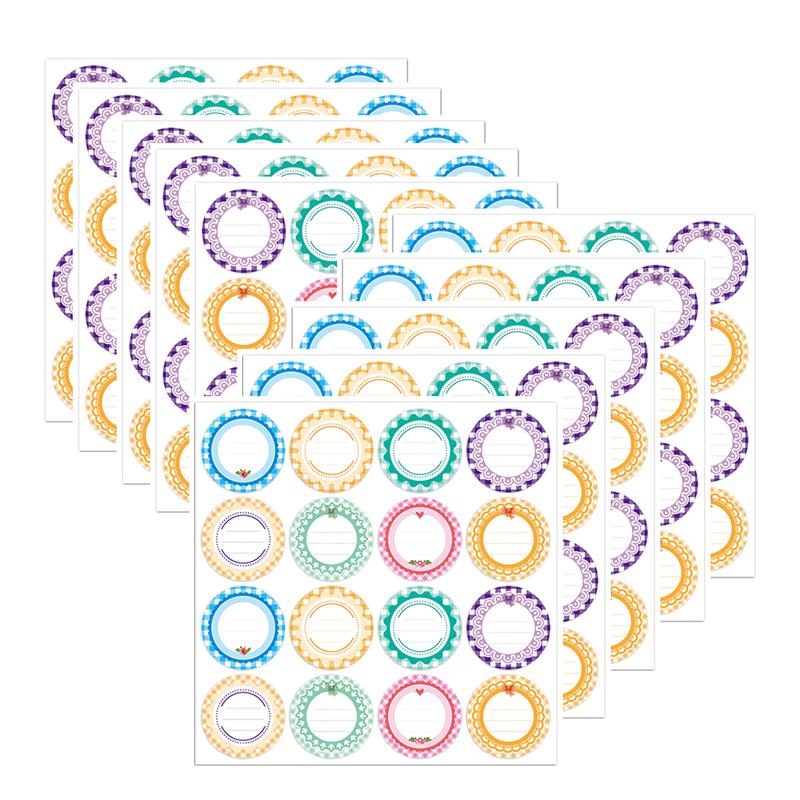 500 Stickers op rol ooievaar roze