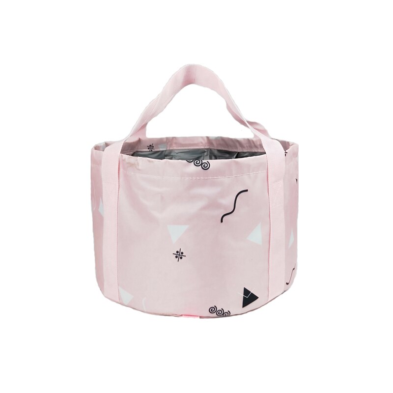 Draagbare opvouwbare emmer, voetbad, wasbak, groente opbergzak, multifunctioneel, buiten, reizen, kamperen, vissen, emmer: A