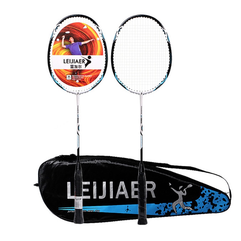 Carbon Badminton Racket Professionele Padel Rackets Met Gratis Snaar Badminton Tas Grip Tape Voor Tiener Training Accessoires
