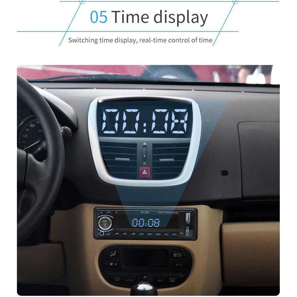 SWM Tape Recorder Car Audio Cassette Player Handsfree Bluetooth MP3 Player AUX USB FM SD Car Radio LCD Display Stereo Audio 1089