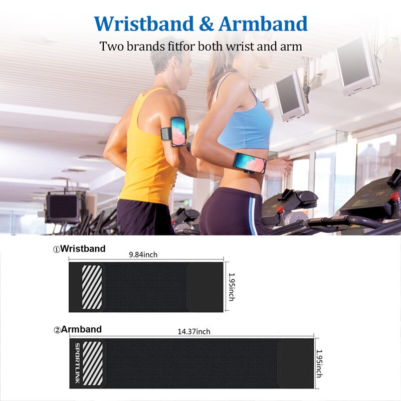 Sokusin Sport Running Armbanden Telefoon Houder Draaibare Jogging Mobiele Carry Polsbandje Arm Band Mobiel Quick Mount Universele