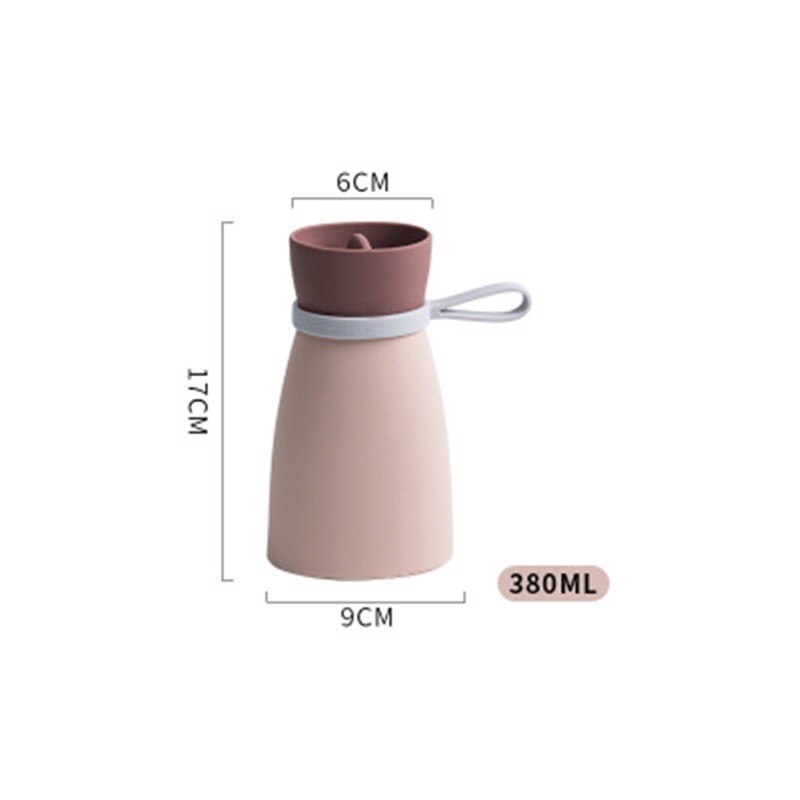 Bolsa de mano de silicona para calentar agua JO LIFE, portátil para calentar macarrón en microondas, bolsas de agua para pies: Pink-S