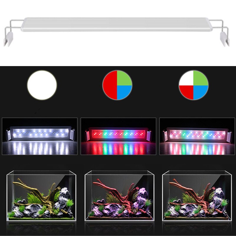 Fish tank light led light aquarium full spectrum brightening waterproof lighting grass tank light energy grass lamp