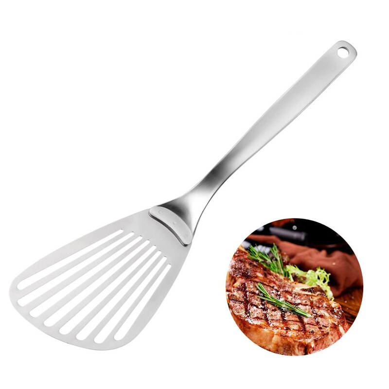 Rostfritt stål fiskspade rostfritt stål spade stekt fisk nötbiff läckage spade köksmaterial rostfritt stål stekning