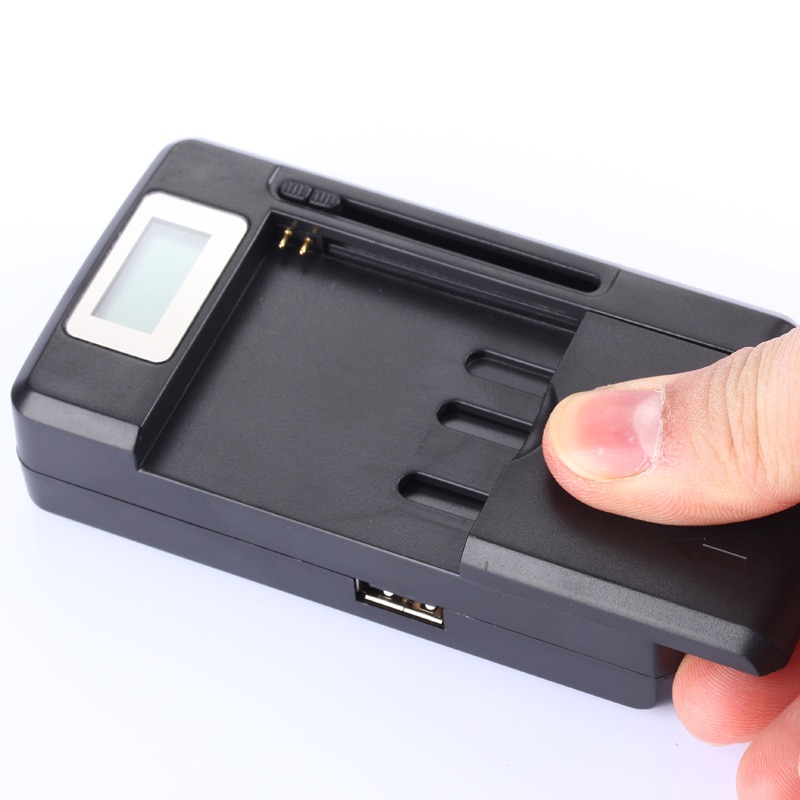 Mobil universell batterilader lcd indikatorskjerm til mobiltelefoner usb-havn