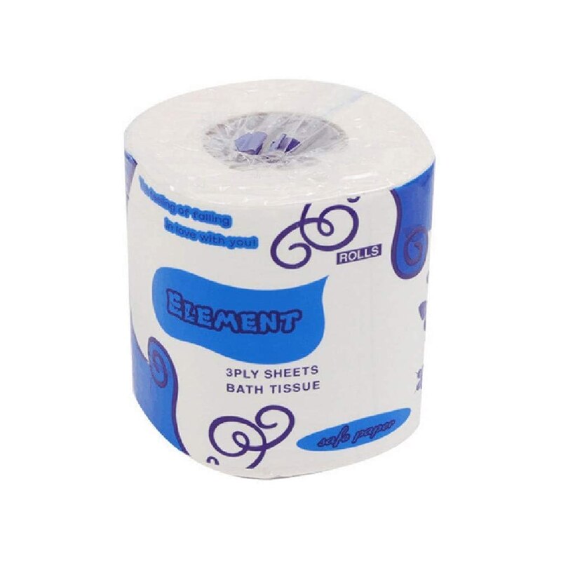 1 Roll Soft 3-Ply Toilet Paper Home Kitchen Toilet Tissue Strong and Highly Absorbent Hand Towels Roll Paper for Daily Use