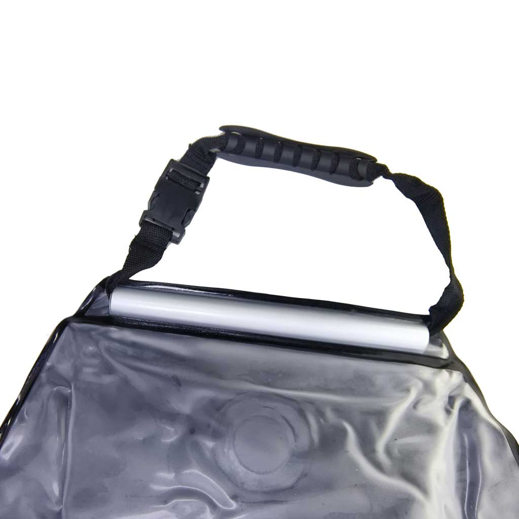 Solarheizung Camping Dusch tasche mit abnehmbarem Schlauch ein aus schaltbarer Dusch kopf kompakte Camping dusche