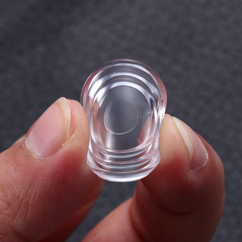 18/30pcs Round Shape Glass Table Non-Slip Soft Grip Pad Transparent Plastic Rubber Fixed Tempered Glass Furniture Accessories