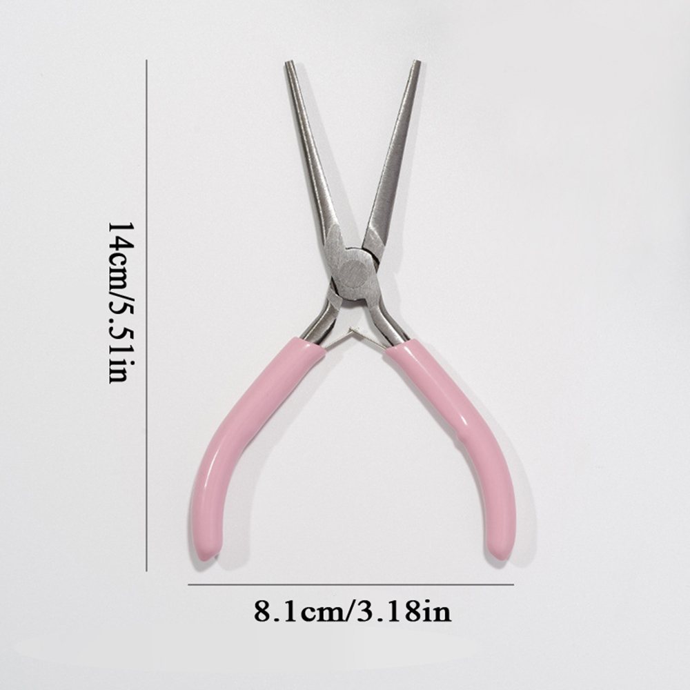 Pinzas para uñas acrílicas, Clips de puntas de extensión de construcción rápida, herramientas de manicura, pinzas para dar forma a las uñas, herramienta de pellizco curvo C, molde de Gel UV: Rosa
