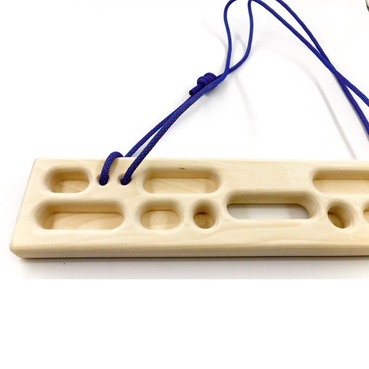 Klätterbräda multifunktionell hängande trä fingerbräda förbättra fingerstyrka bergsklättringsspak pull-up utbildning: Default Title